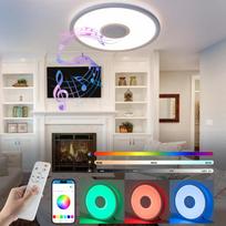 RGB „Bluetooth“ muzikinis lubinis šviestuvas mobiliajai programėlei išmanusis LED svetainės miegamojo spalvingas aplinkos apšvietimas 24W (remote control + APP) EU