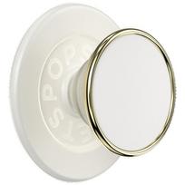 Popsockets Round Luxe Coconut Crème Enamel MagSafe Phone Holder and Stand, Beige, 808938
