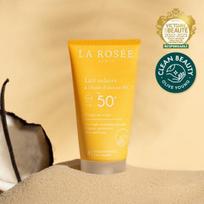 LA ROSEE Didelės talpos švarus apsauginis kremas nuo saulės SPF 50+ PA++++ 150ml (Atsparus vandeniui)