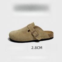 Moteriški batai su kamštiniais padais, šlepetės, plokščiapadžiai, moteriškos rankinės ir pusbačiai 35 smėlinė