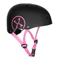 Vaikiškas dviratininko šalmas Nils Extreme, S 52-56 cm, juodas/rožinis, M