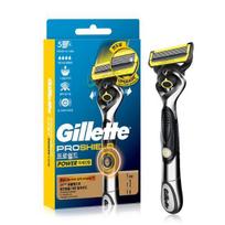 Gillette ProShield Yellow Power skustuvo rankena + 1 peiliukas