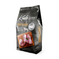 KUDO Turkey&Duck sausas maistas vyresnio amžiaus šunims su kalakutiena ir antiena 12 kg