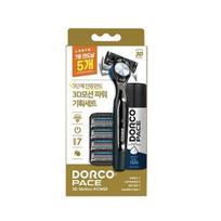 Dorco PACE 3D Motion Power skustuvo specialus rinkinys (Rankena + 5 skustuvai + skutimosi putos 74ml) black
