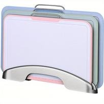 Plastic Cutting Boards for Kitchen of 4 with Holder, Juice Grooves, Dishwasher Safe, Easy Grip Handle Food Chopping Board balta