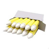 12Pcs White Tire Marker Marking Crayon Portable Marks Damage on Wet and Dry Tires for Mechanics