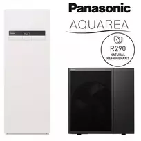 Panasonic šilumos siurblio KOMPLEKTAS su integruotu boileriu 185l, R290, L karta, 9 kW WH-ADC0509L6E5 / WH-WDG09LE5
