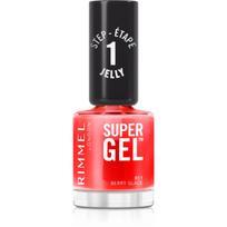 Rimmel Super Gel gelinis nagų lakas, stingstantis be UV / LED lempos atspalvis 011 Berry Glace 12 ml