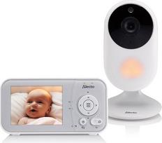 "Alecto" DVM2028 - kūdikių monitorius su kamera ir 2,8 colių ekranu - naktinio matymo, temperatūros rodymas ir iki 19 valandų budėjimo laikas - baltas/pilkas