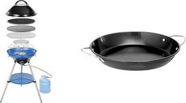 "Campingaz" 694002 "Party Grill", nedidelis grilis stovyklavimui, festivaliams ir Paella keptuvei, neprideganti danga, skirtas "Culinary Modular System", skersmuo 35 cm, aukštis 8 cm, chromuotos rankenos