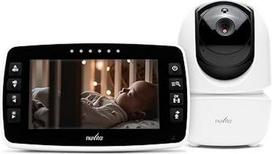 "Nuvita 3045 Videovoice" belaidė 360° vaizdo monitorė su nuotoliniu būdu valdoma kryptine kamera, "Smart VOX", naktinio matymo funkcija ir lopšinėmis