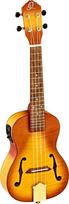 "Ortega Guitars" koncertinė ukulelė - F garso angos - Custom Built serija - Komplekte yra krepšys - Natūralus apželdintas klevas (RUSL-HSB)