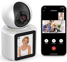 Išmanusis kūdikių monitorius su kamera, 2,8 colio 1080p HD, vaizdo / balso skambutis vienu paspaudimu arba balso rinkimu, triukšmo aktyvavimo režimas, vidinis ryšys, naktinis matymas, priartinimas, 360° pasukimas, judesio aptikimas