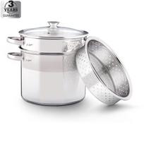 LAMART Pasta garų puodas su koštuvu, nerūdijančio plieno, 22 cm, 6 l