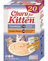 INABA Churu Cat Kitten 20x14g tuno ir vištienos kreminis skanėstas kačiukams
