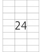Etiketiniai lipdukai APLI, 70x37 mm, A4, atsparūs drėgmei, matiniai permatomi, 24 lipdukai lape, 20 lapų