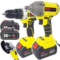 Akumuliatorinių įrankių komplektas 3in1 BOXER BX189