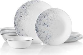 "Corelle" 18 dalių lustams atsparių taškelių pietų servizo rinkinys 6 žmonėms
