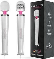 "MARIELOVE Magic Wand" masažuoklis - maitinamas iš elektros tinklo | 20 lygių | Stipri vibracija ir lanksti silikoninė galvutė | Idealiai tinka raumenų atpalaidavimui, kaklo, nugaros ir viso kūno masažui