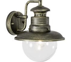 Brilliant - Lauko sieninis šviestuvas ARTU 1xE27/60W/230V IP44 patina/auksas