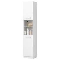 Knygų spinta balta, moderni, stovinti aukšta, elegantiška 180 cm