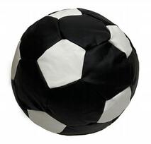 Sėdmaišis-pufas vaikams Ball XXL (40 cm), Black/White