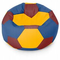 Sėdmaišis-pufas vaikams Ball XXL (40 cm), Yellow/Red/Blue