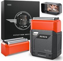 Elektrinis skustuvas vyrams, kompaktiškas folijos skustuvas vyrams, USB-C įkraunamas elektrinis skustuvas, kelioninis skustuvas vyrams, atsparus vandeniui, belaidis, nešiojamas veido skustuvas su
