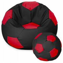 Sėdmaišis su pufu Ball XXXL (80 cm), Black/Red