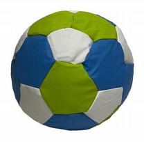 Sėdmaišis-pufas vaikams Ball XXL (40 cm), Lime/Blue/White