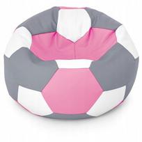 Sėdmaišis-pufas vaikams Ball XXL (40 cm), Grey/Pink/White