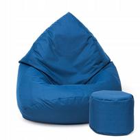 Sėdmaišis su pufu Mega Comfort XXL, kodura, tamsiai mėlynas