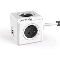 Allocacoc PowerCube Extended USB E(FR), 1.5m power extension with 4 AC outlets