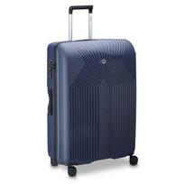 Delsey Ordener Suitcase, Hard Shell, Blue, 100 L, Polypropylene (PP)
