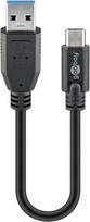 Goobay Sync  AND  Charge Super Speed USB-C to USB-A 3.0 Charging Cable, 0.15m