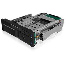 ICY BOX IB-173SSK 13.3 cm (5.25) Black storage drive tray
