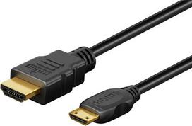 Goobay 74431 HDMI cable, 3 m, HDMI Type A (Standard) to HDMI Type C (Mini), Black