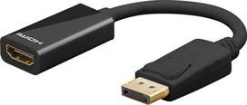 Goobay 75269 video cable adapter, 0.1 m, DisplayPort to HDMI, Black