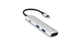 EPICO 9915112100008 laptop dock/port replicator, USB 3.2 Gen 1 (3.1 Gen 1) Type-C, Black, Silver
