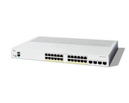 CISCO Catalyst 1300-24P-4G Managed Switch, 24-Port Gigabit Ethernet, PoE, 4x1 Gigabit SFP, Limited Lifetime Protection (C1300-24P-4G)