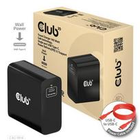 Club3D 140W GaN Travel Charger, Single USB Type-C Port, Power Delivery (PD) 3.1 Support