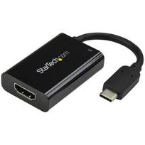 StarTech.com USB-C to HDMI 2.0 Adapter with Power Delivery – 4K 60Hz USB Type-C to HDMI Display Video Converter – 60W PD Pass-Through Charging Port – Thunderbolt 3 Compatible – Black