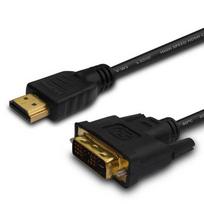 Savio CL-139 video cable adapter, 1.8 m, DVI-A to HDMI Type A (Standard), Black
