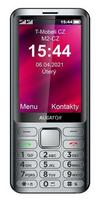 ALIGATOR D950 8.89 cm (3.5") Silver Senior phone