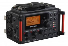 Tascam DR-60DMKII digital audio recorder, Black, Red