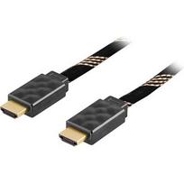 Deltaco 3m HDMI cable, HDMI Type A (Standard), Black