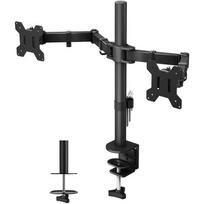 Techly ICA-LCD 382-D monitor mount / stand, 27 inches (68.6 cm), Black Desk