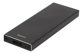 Deltaco MAP-K16N Storage Drive Enclosure, SSD Enclosure, Black, M.2