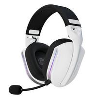 Oniverse Polaris Headset Wired  AND  Wireless Gaming Headband, USB Type-C / USB Type-A / Bluetooth, Black and White