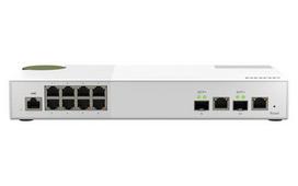 QNAP Managed L2 2.5G Ethernet network switch QSW-M2108-2C (100/1000/2500) Grey, White